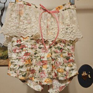LACEMADE NWT HOLIDAY IN MOROCCO CORSET TOP MEDIUM SIZE Strong Boning